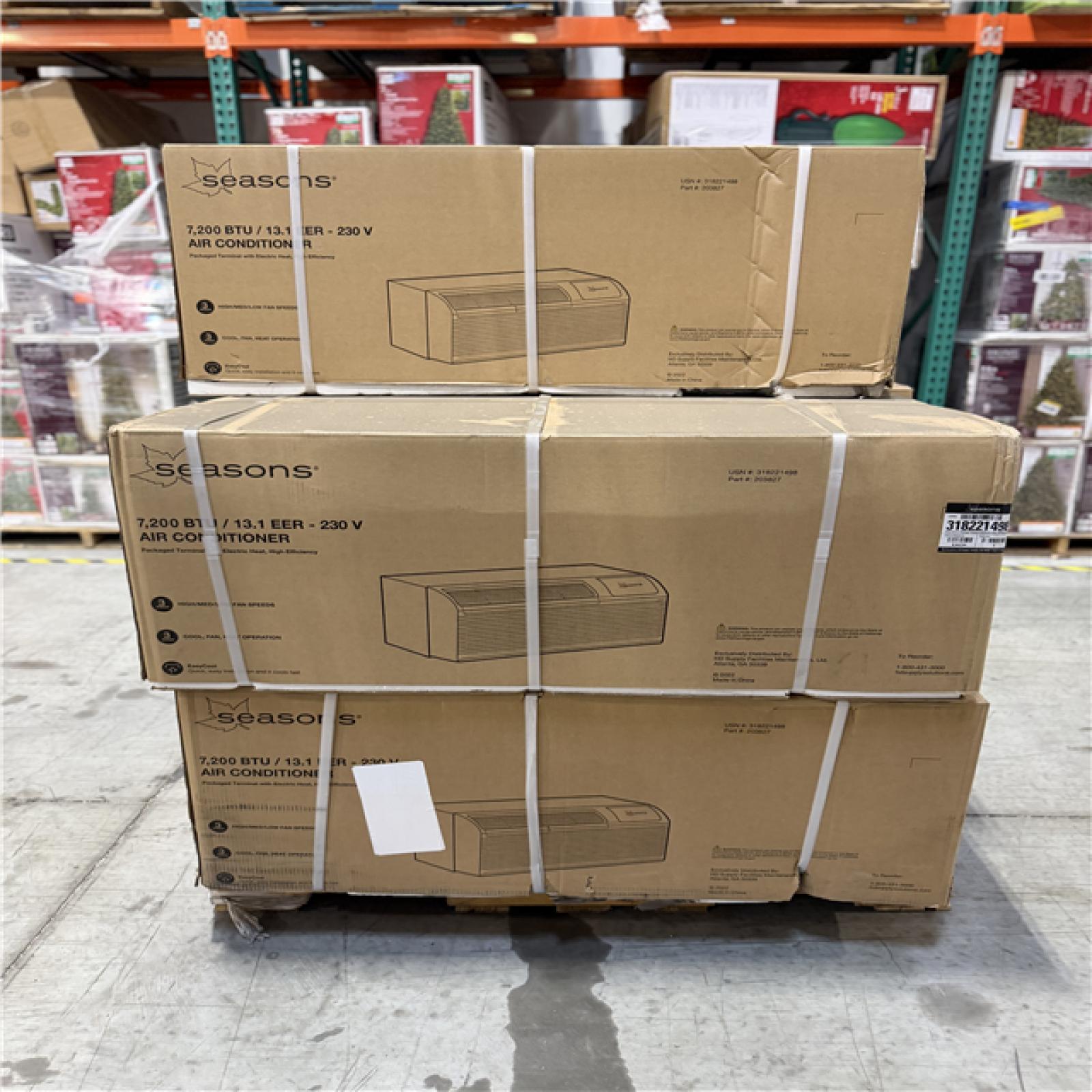 DALLAS LOCATION - SEASONS 7 200 BTU AIR CONDITIONER PALLET-(5 UNITS)