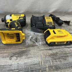 AS-IS DEWALT Atomic 20V Max Lithium-Ion Brushless Cordless Compact 1/4 in. Impact Driver Kit