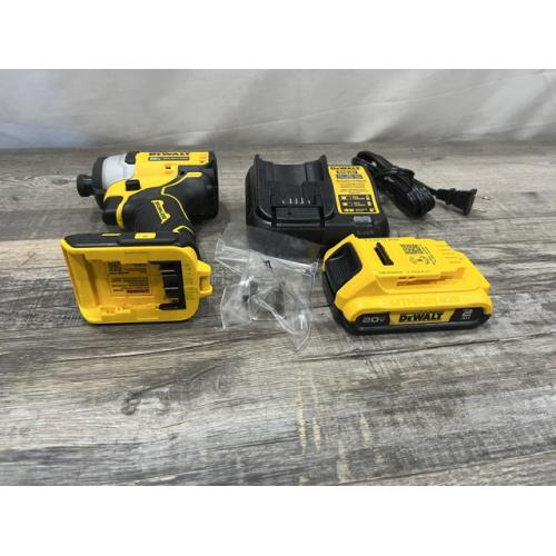 AS-IS DEWALT Atomic 20V Max Lithium-Ion Brushless Cordless Compact 1/4 in. Impact Driver Kit