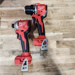 HOUSTON LOCATION - AS-IS Milwaukee 18V Lithium-Ion Brushless Cordless Compact Drill/Impact Combo Kit