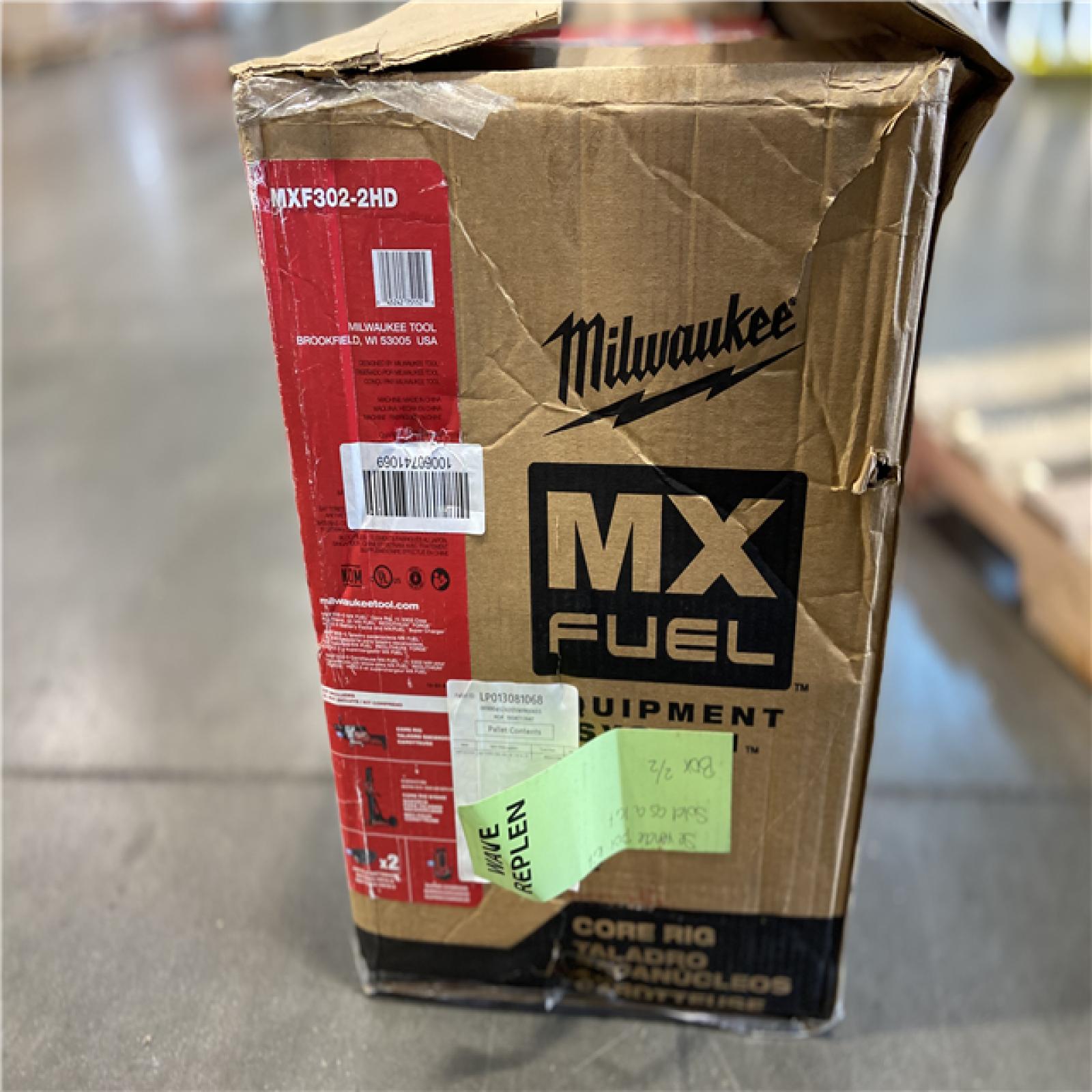 DALLAS LOCATION - Milwaukee MX FUEL Lithium-Ion Core Drill Rig Kit with (2) FORGE HD12.0 Batteries and (1) MX FUEL Super Charger
