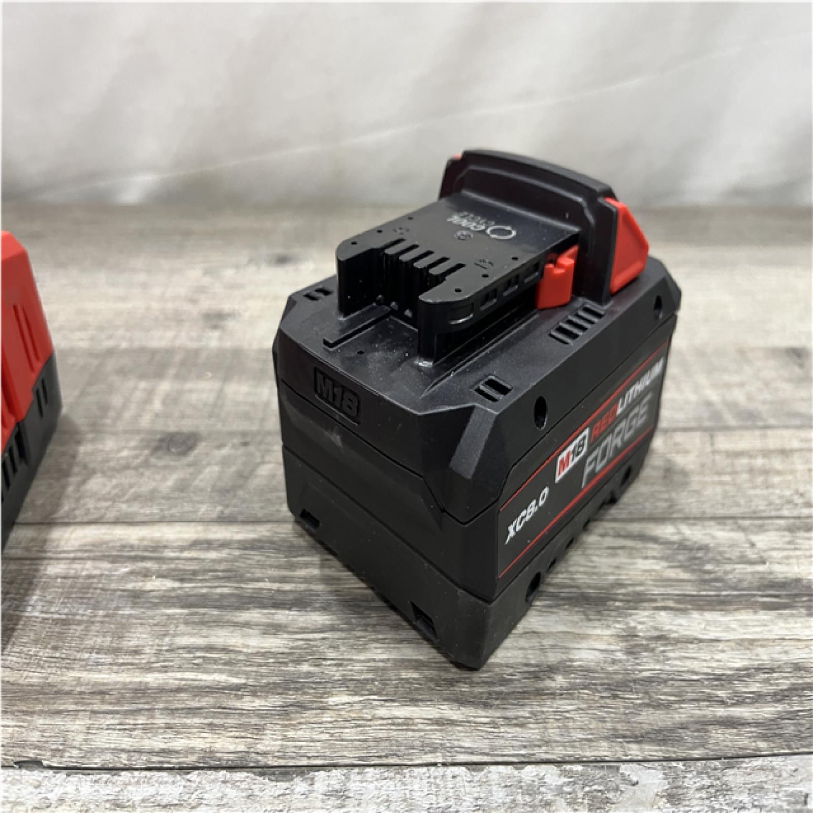 AS-IS Milwaukee 18-Volt Lithium-Ion REDLITHIUM FORGE Starter Kit with 8.0Ah Battery and Rapid Charger