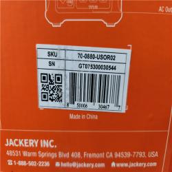 Phoenix Location NEW Jackery Explorer 880, 880Wh/1000W Model No: Explorer 880 (Sealed)