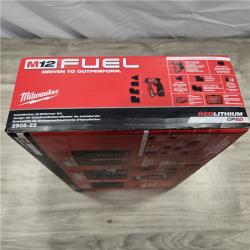 NEW! - Milwaukee 2505-22 M12 FUEL Cordless Installation Drill Driver Kit