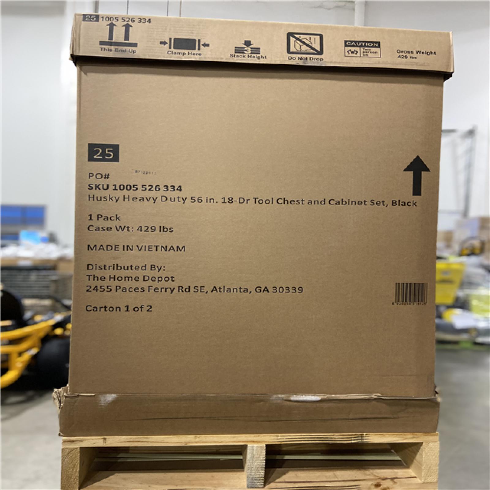 DALLAS LOCATION - HUSKY HEAVY DUTY 56 IN 12 DRAWER TOOL CABINET