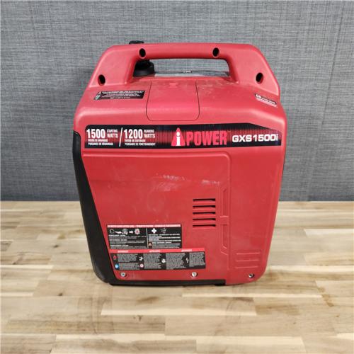 HOUSTON LOCATION - AS-IS 1500-Watt Recoil Start Gasoline Powered Ultra-Light Inverter Generator with 60cc OHV Engine and CO Sensor Shutdown