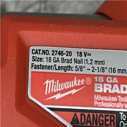 AS-IS Milwaukee FUEL 18-Volt Lithium-Ion Brushless Cordless Gen II 18-Gauge Brad Nailer (Tool-Only)
