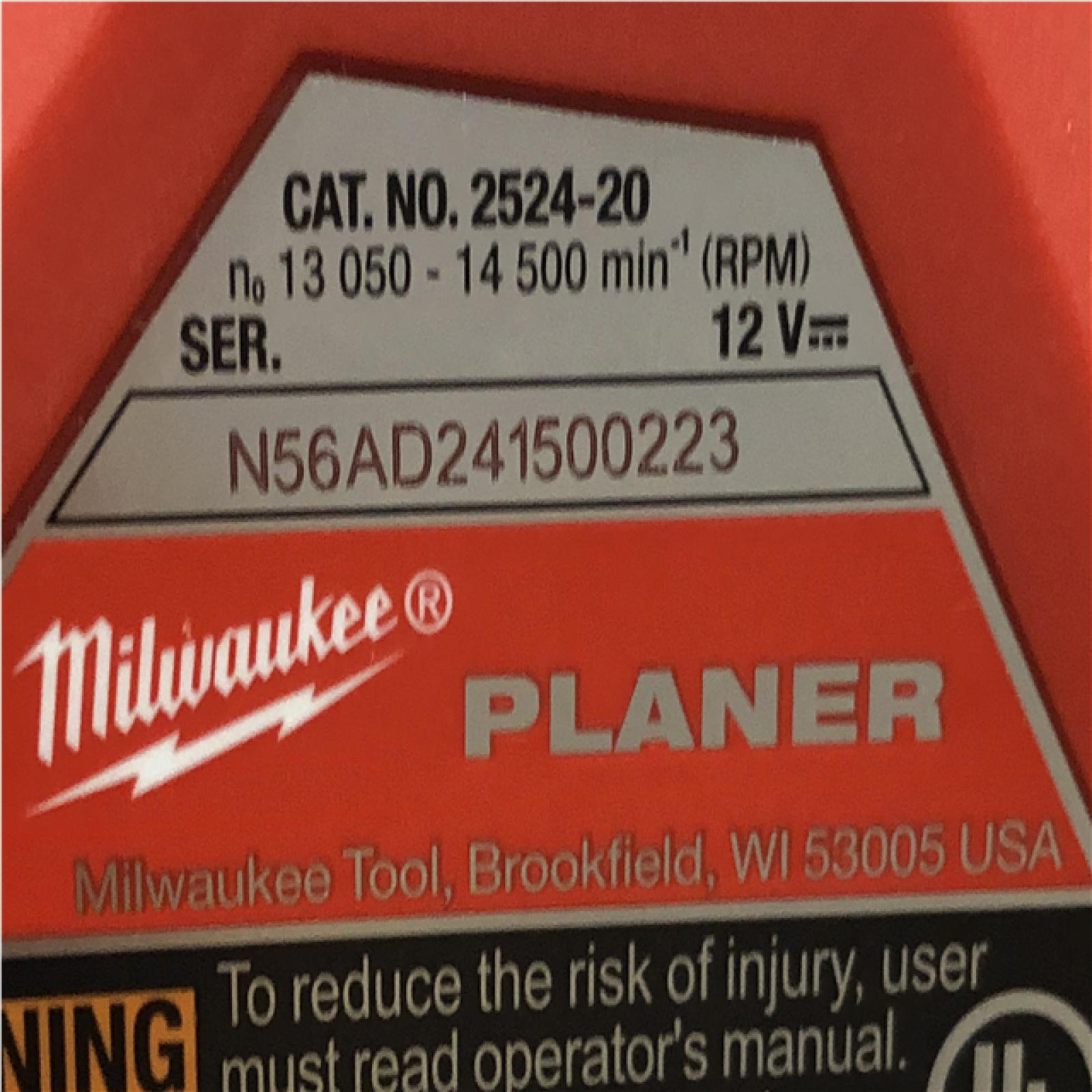 AS-IS  M12 12V Lithium-Ion Brushless Cordless 2 in. Planer (Tool-Only)