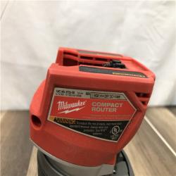 AS-IS Milwaukee FUEL 18V Lithium-Ion Brushless Cordless Compact Router (Tool-Only)