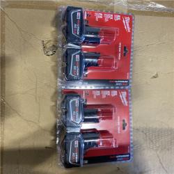 NEW! - Milwaukee M12 12-Volt Lithium-Ion XC Extended Capacity 3.0 Ah Battery Pack (2-Pack) (2 UNITS)
