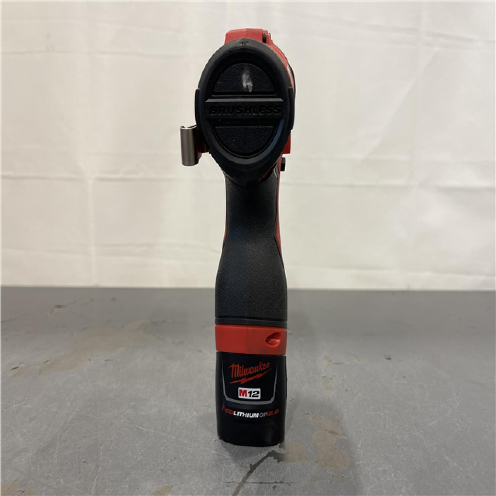 AS-IS - Milwaukee M12 12V 3/8 in. Brushless Cordless Drill/Driver Tool Kit