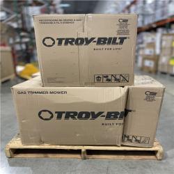 DALLAS LOCATION- AS-IS  Troy-Bilt 22 in. 163cc Gas Walk Behind String Trimmer Mower PALLET (3 UNITS)