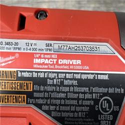 AS-IS Milwaukee FUEL 12-Volt Lithium-Ion Brushless Cordless Hammer Drill and Impact Driver Combo Kit