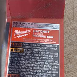AS-IS Milwaukee FUEL 6 in. 12V Lithium-Ion Brushless Cordless Pruning Saw HATCHET (Tool-Only)