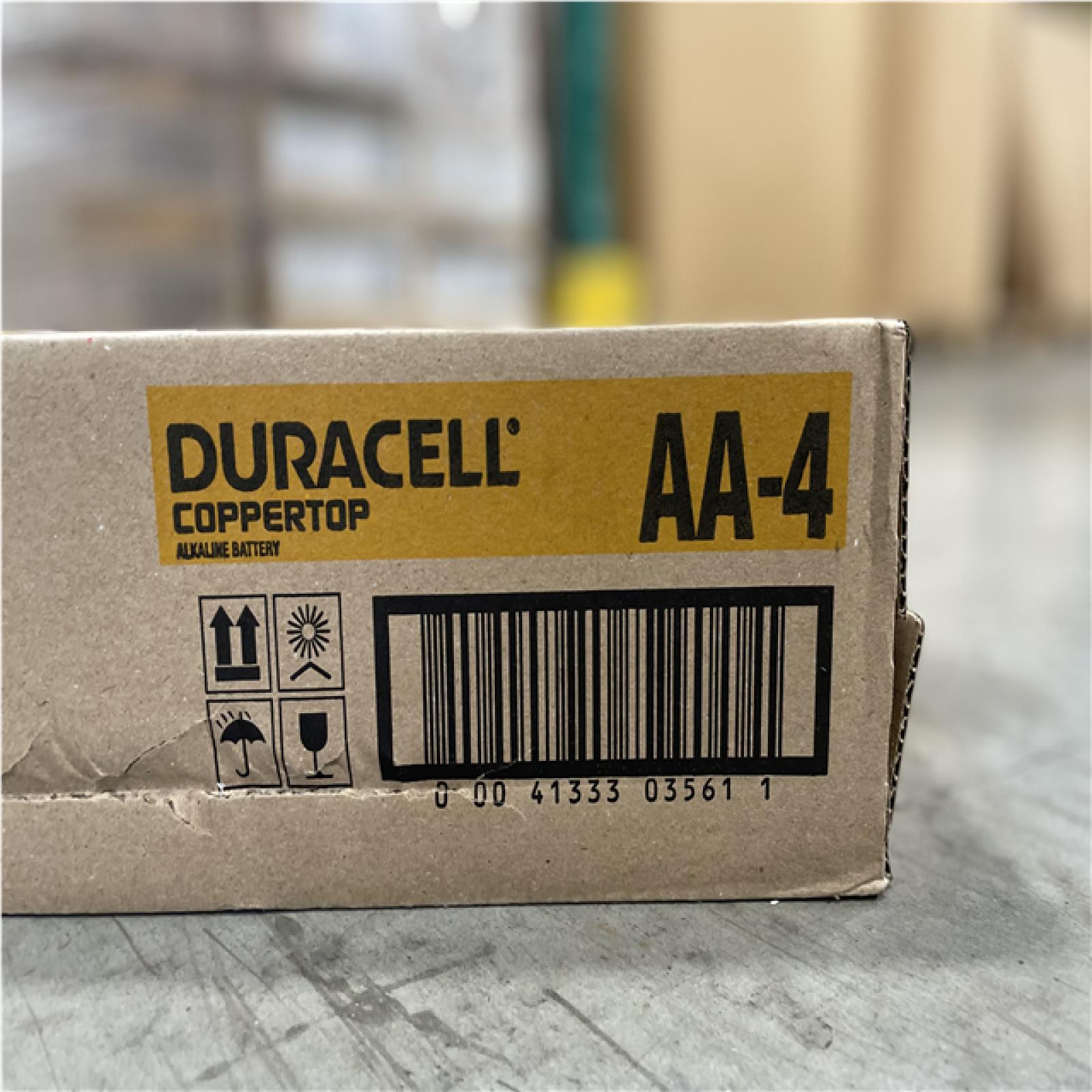 DALLAS LOCATION- NEW! DURACELL Coppertop Alkaline AA Batteries (4-Pack) (224 BATTERIES TOTAL)