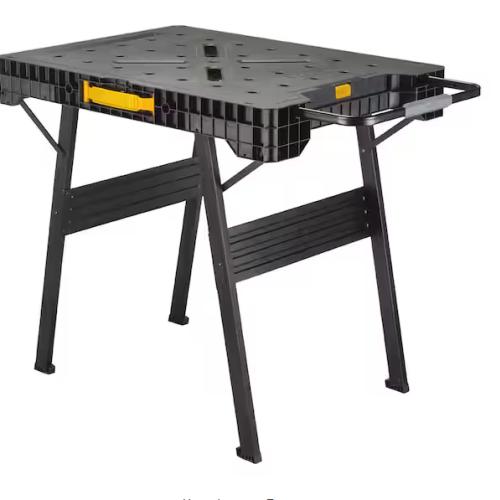 NEW! - DEWALT 33 in. H Plastic Folding Portable Sawhorse Workbench