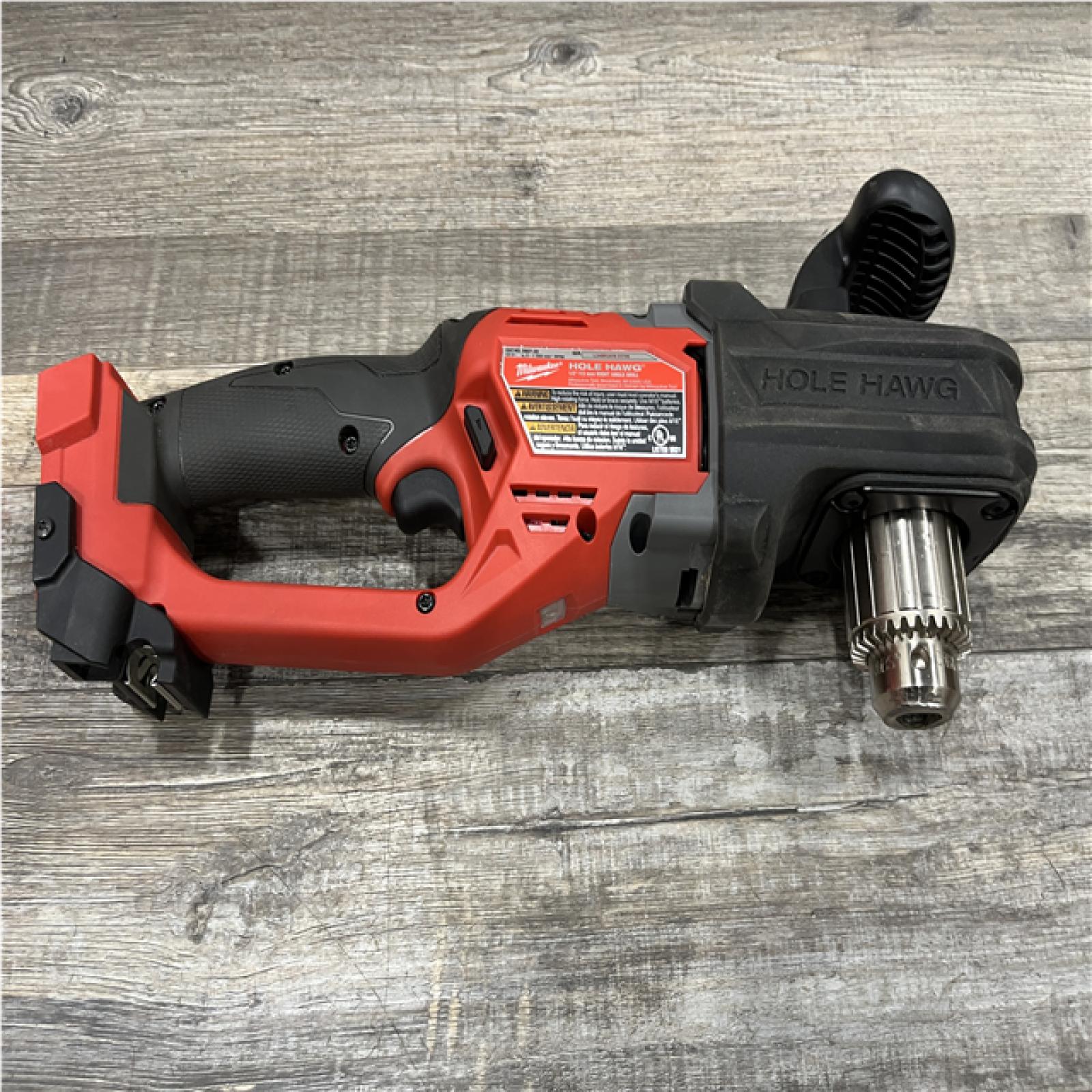 AS-IS Milwaukee FUEL GEN II 18V Lithium-Ion Brushless Cordless 1/2 in. Hole Hawg Right Angle Drill (Tool-Only)