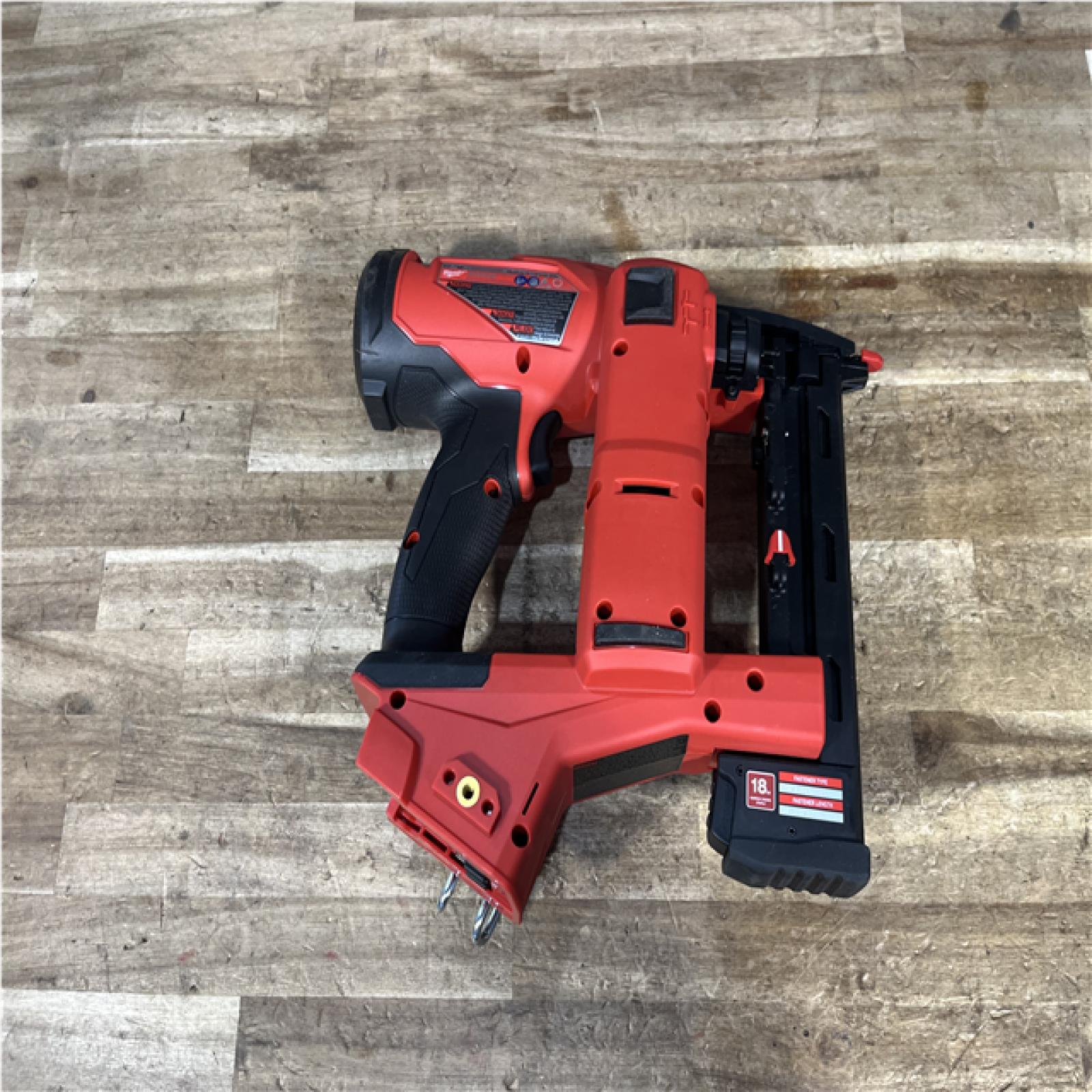 Houston Location AS-IS Milwaukee FUEL 18-Volt Lithium-Ion Brushless Cordless 18-Gauge 1/4 in. Narrow Crown Stapler (Tool-Only)
