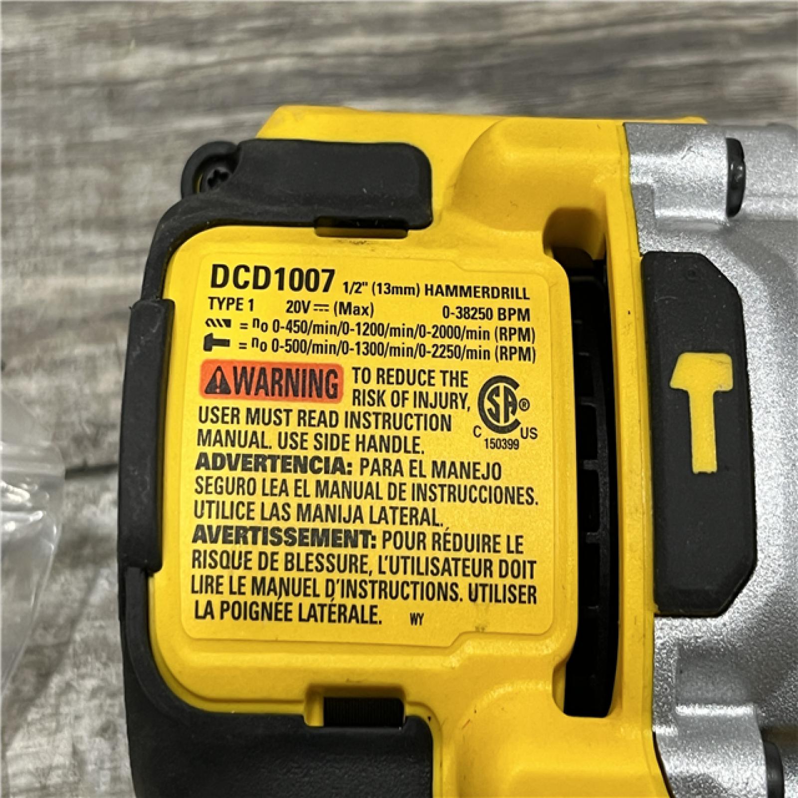 AS-IS DEWALT 20V MAX Brushless Cordless 1/2 3-Speed Hammer Drill (Tool-Only)