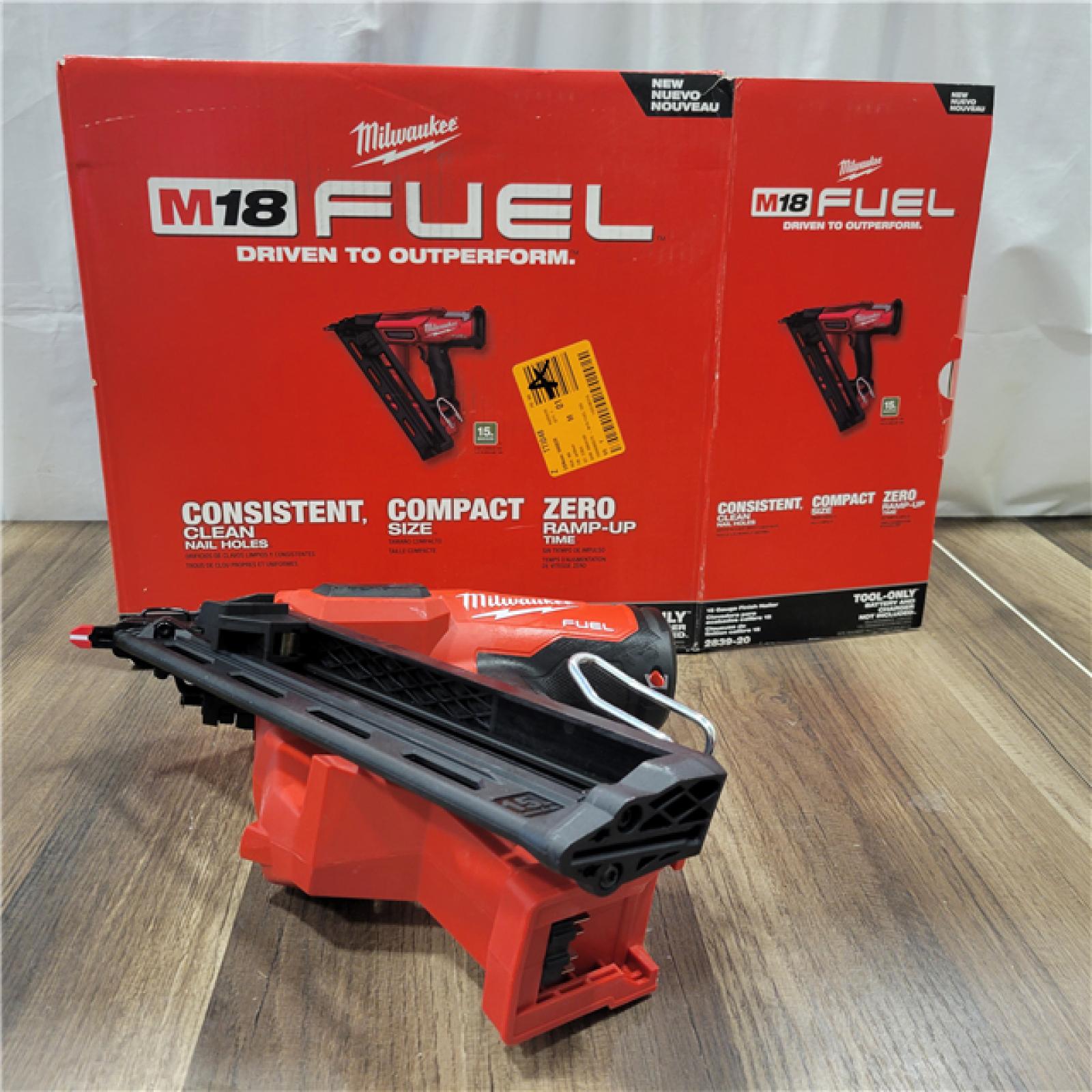 AS-IS  Milwaukee 2839-20 M18 FUEL 15 Ga. 18 Volt Brushless Angled Finish Nailer