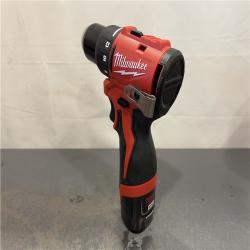 AS-IS - Milwaukee M12 12-Volt Lithium-Ion Brushless Cordless Subcompact Brushless Drill Driver Kit
