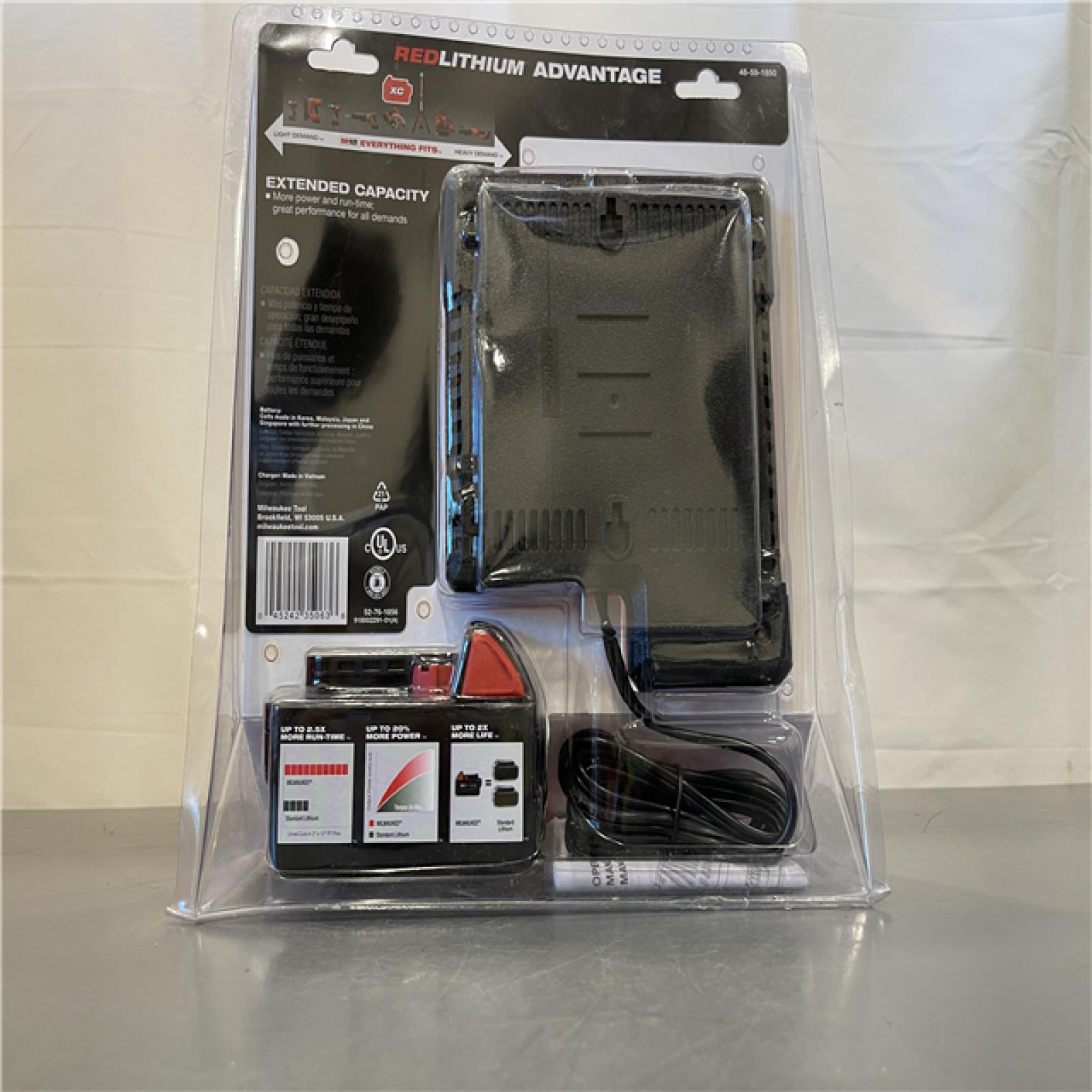 New! - Milwaukee M18 18-Volt Lithium-Ion XC Battery Starter Kit