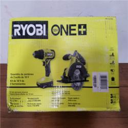 California NEW Ryobi One+ 18V 2-Tool Combo Kit  Includes (2) Batteries & Charger