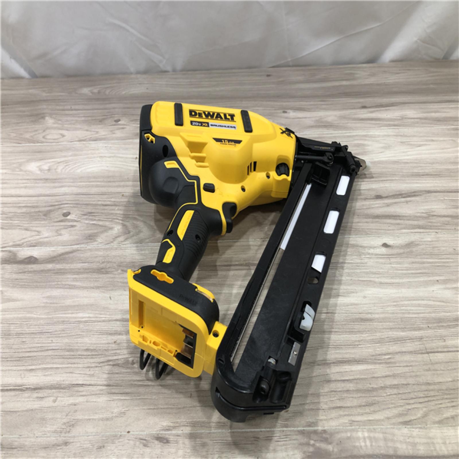AS-IS DEWALT Cordless 20V MAX XR Angled Finish Nailer (Tool Only)
