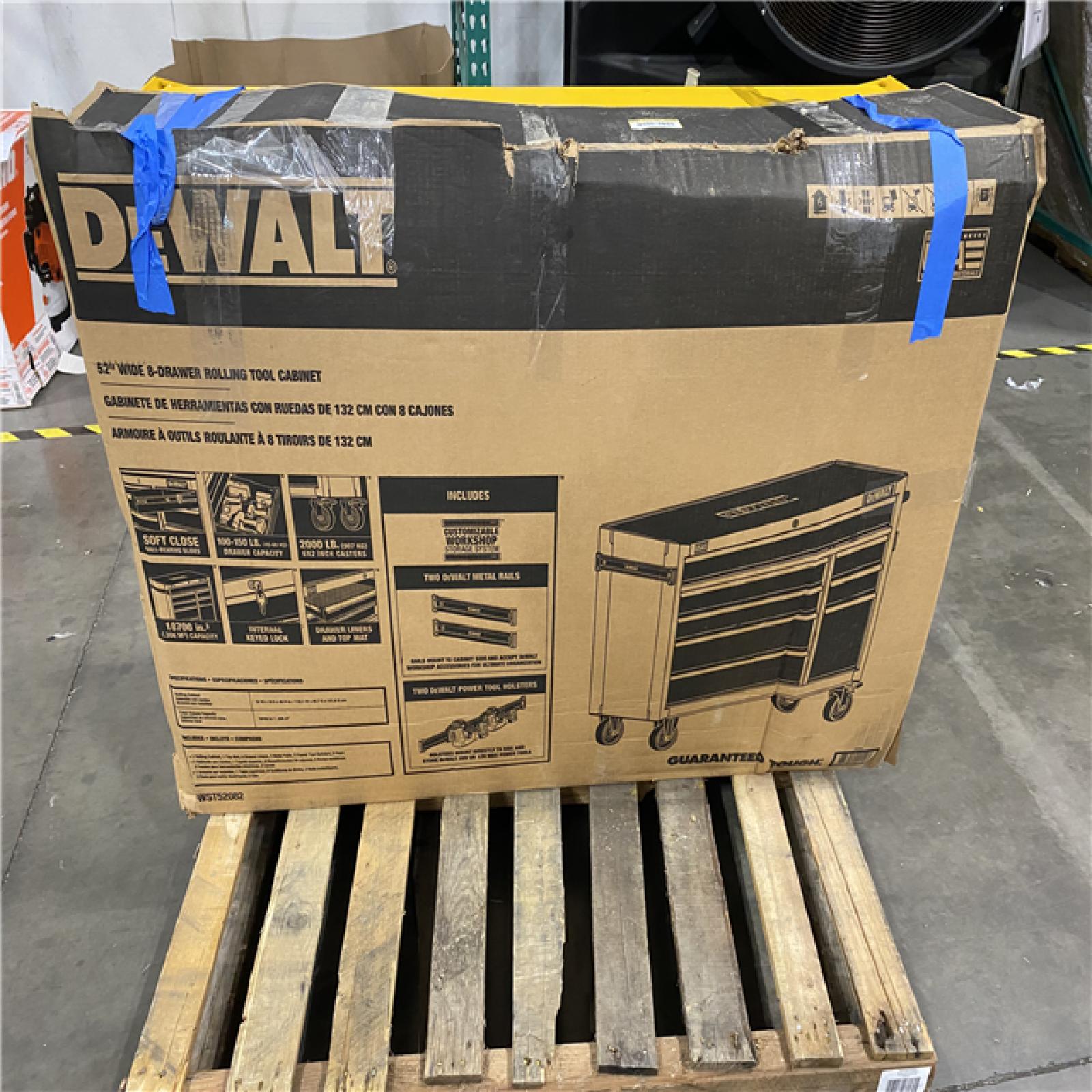 Dallas Location - As-Is DEWALT 52 in. W x 20 in. D 8-Drawer Tool Cabinet