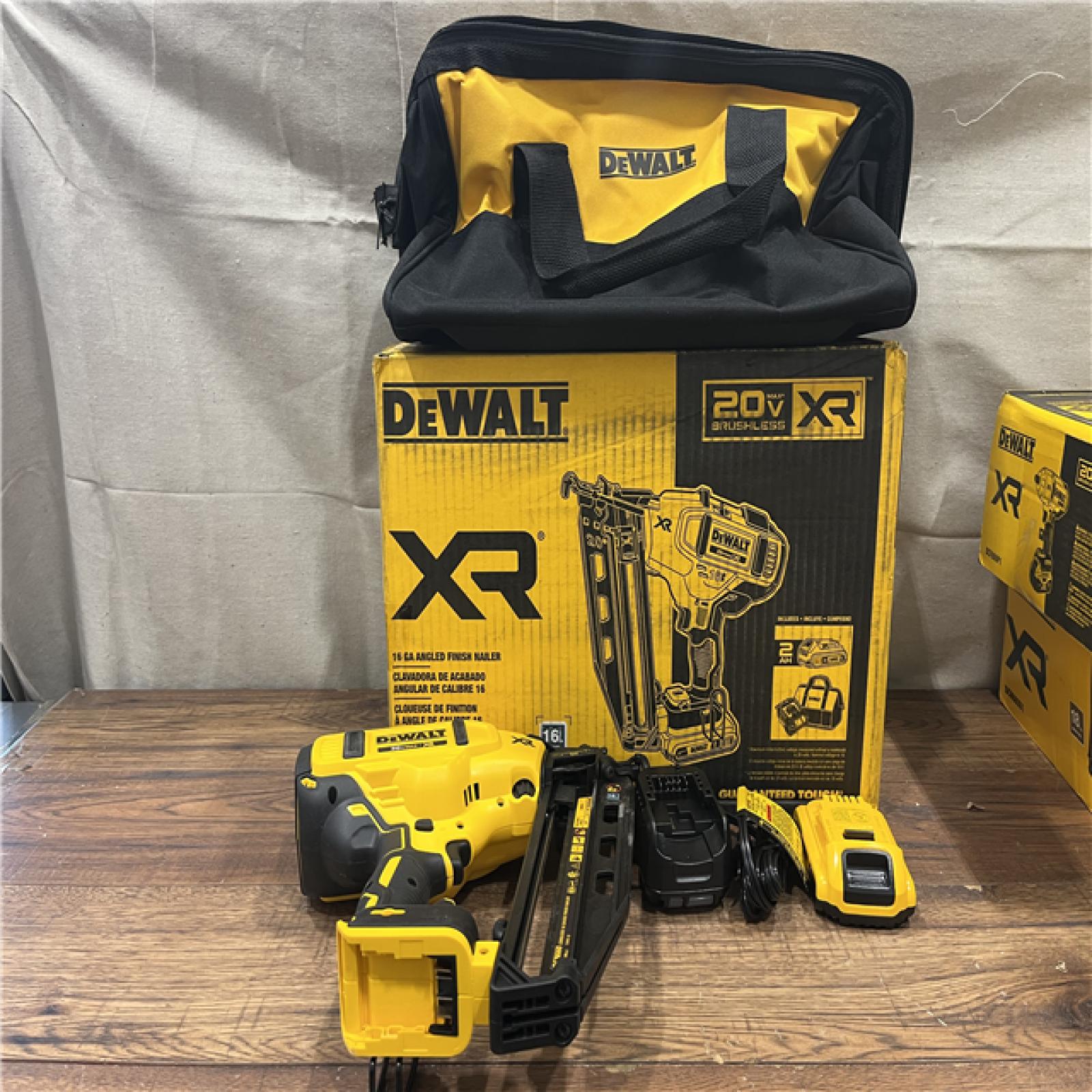 AS-IS DeWalt DCN660D1 20V 16 Gauge Cordless Angled Finish Nailer Kit W/ 2Ah Battery