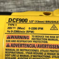 AS-IS DEWALT 20V MAX Lithium-Ion Cordless 1/2 in. Impact Wrench Kit