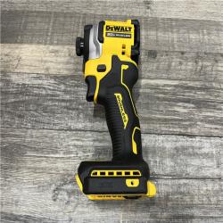 AS-IS DEWALT ATOMIC 20V MAX Lithium-Ion Cordless 1/4 in. Brushless Impact Driver Kit