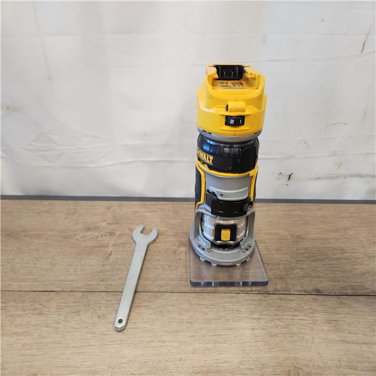 AS-IS- DEWALT 20V MAX XR Lithium-Ion Brushless Cordless Compact Router (Tool Only)