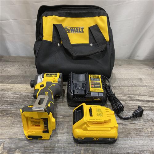 AS-IS DEWALT 20V MAX XR Lithium-Ion Brushless Cordless 3-Speed High Torque 1/4 in. Impact Driver Kit