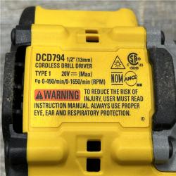 AS-IS DEWALT Atomic 20V Lithium-Ion Cordless Compact 1/2 in. Drill/Driver Kit