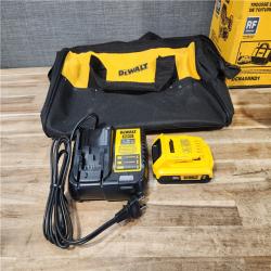 HOUSTON LOCATION - AS-IS (APPEARS LIKE NEW) DEWALT 20V MAX Lithium-Ion 15-Degree Electric Cordless Roofing Nailer Kit