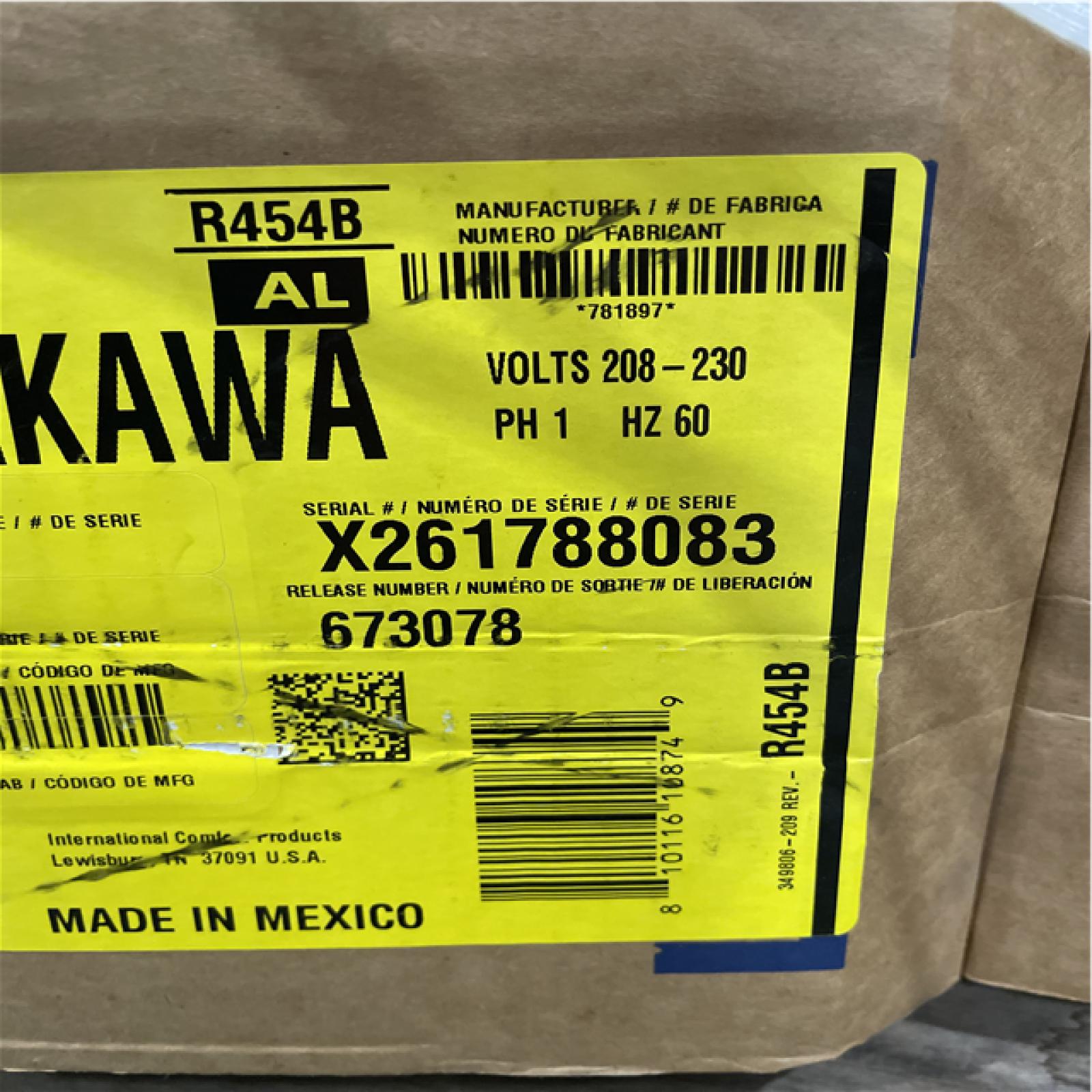 DALLAS LOCATION- AS-IS MIXED CONDENSOR PALLET (2 UNITS)