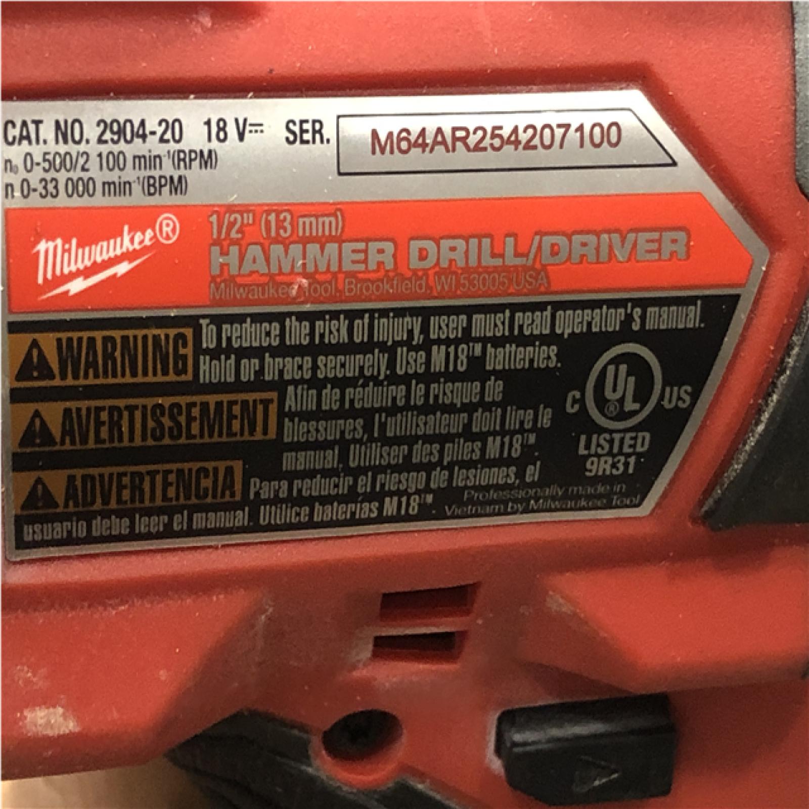 AS-IS Milwaukee FUEL 18V Lithium-Ion Brushless Cordless Hammer Drill and Impact Driver Combo Kit