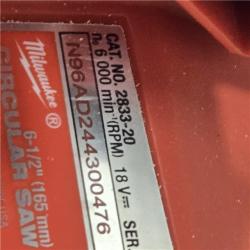 AS-IS M18 FUEL 18V Cordless 6-1/2 in. Circular Saw (Tool-Only)