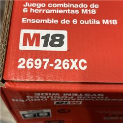 NEW - Milwaukee 18-Volt Lithium-Ion Cordless (6-Tool) Combo Kit