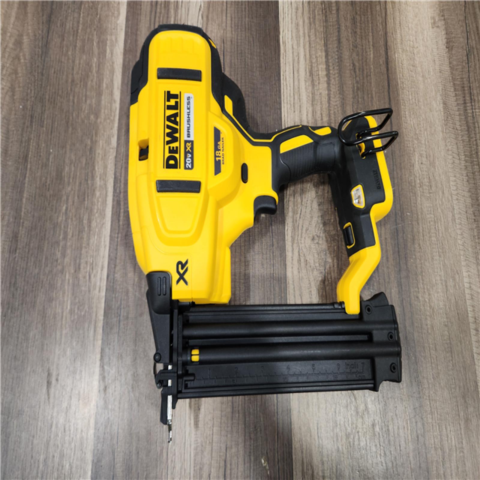 AS-IS DEWALT 20V MAX XR Lithium-Ion Electric Cordless 18-Gauge Brad Nailer (Tool Only)