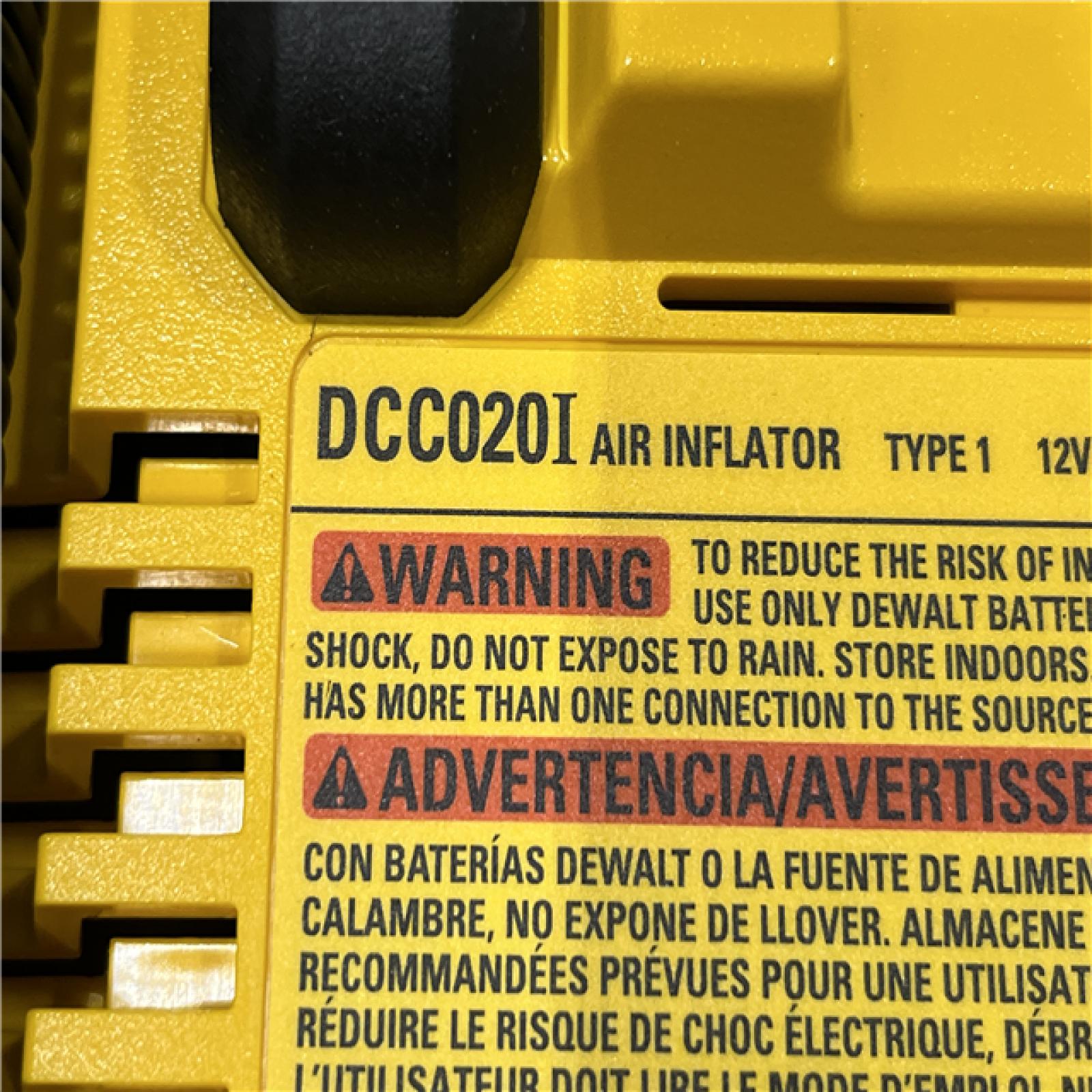 AS-IS DEWALT 20V MAX Cordless Electric Portable Inflator (Tool Only)