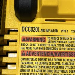 AS-IS DEWALT 20V MAX Cordless Electric Portable Inflator (Tool Only)