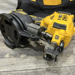 AS-IS DEWALT 20V MAX Lithium-Ion 15-Degree Electric Cordless Roofing Nailer Kit