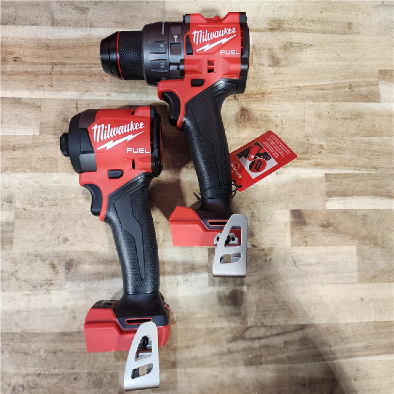HOUSTON LOCATION - AS-IS (APPEARS LIKE NEW) Milwaukee FUEL 18V Lithium-Ion Brushless Cordless Hammer Drill and Impact Driver Combo Kit