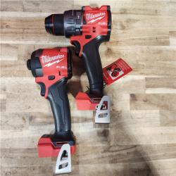 HOUSTON LOCATION - AS-IS (APPEARS LIKE NEW) Milwaukee FUEL 18V Lithium-Ion Brushless Cordless Hammer Drill and Impact Driver Combo Kit