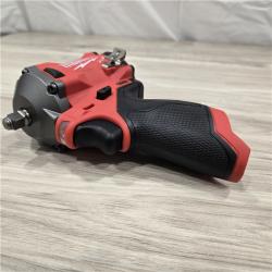 LIKE NEW- Milwaukee 2554-22 M12 FUEL Stubby 3/8 in. Impact Wrench Kit (2 Ah/4 Ah)