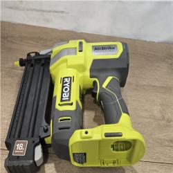 AS-IS RYOBI ONE+ 18V 18-Gauge Cordless AirStrike Brad Nailer (Tool Only)
