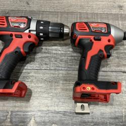 AS-IS Milwaukee 18V Lithium-Ion Cordless Drill Driver/Impact Driver Combo Kit