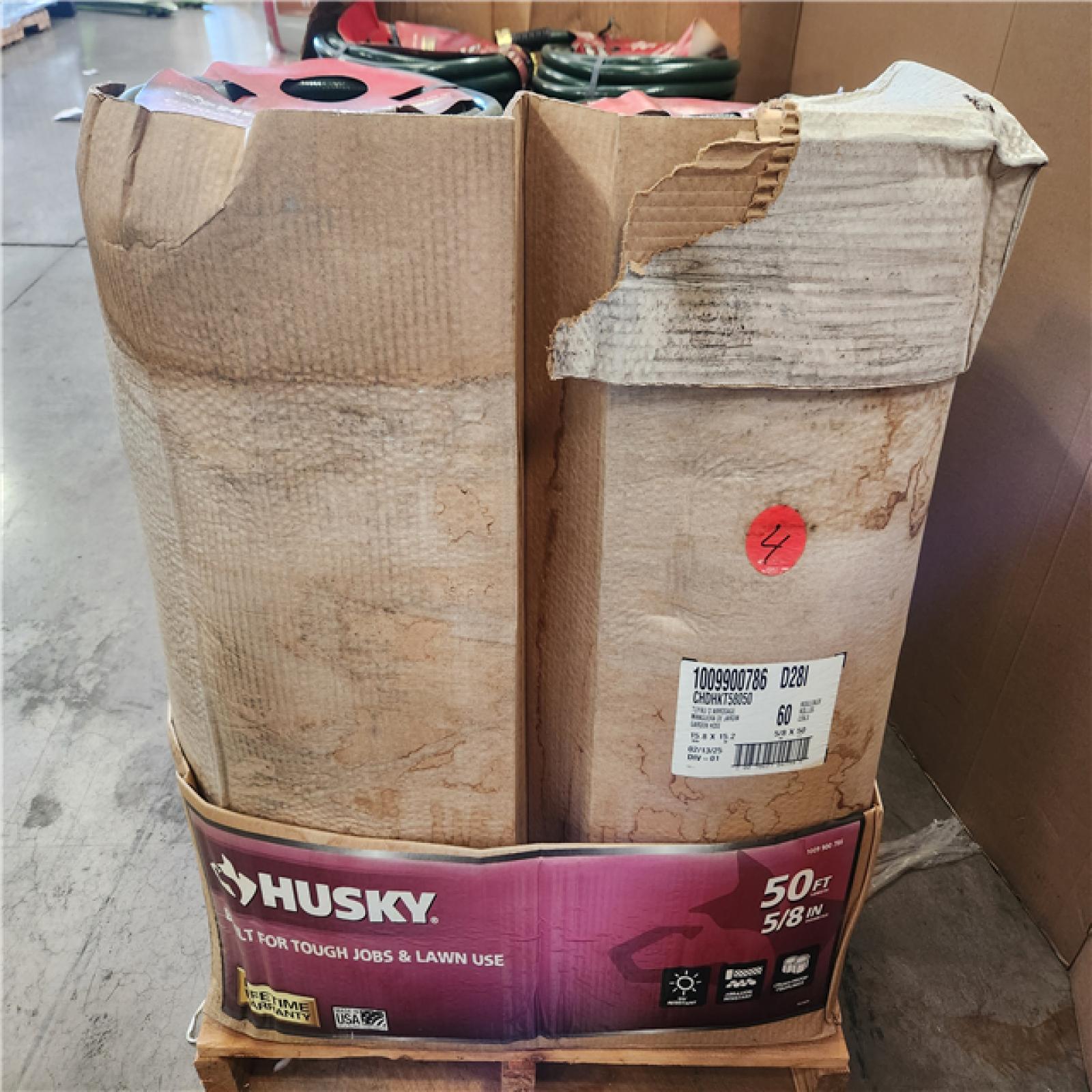 Phoenix NEW Husky 5/8 in. x 50 ft. Heavy-Duty Hose Pallet (56-Hoses)